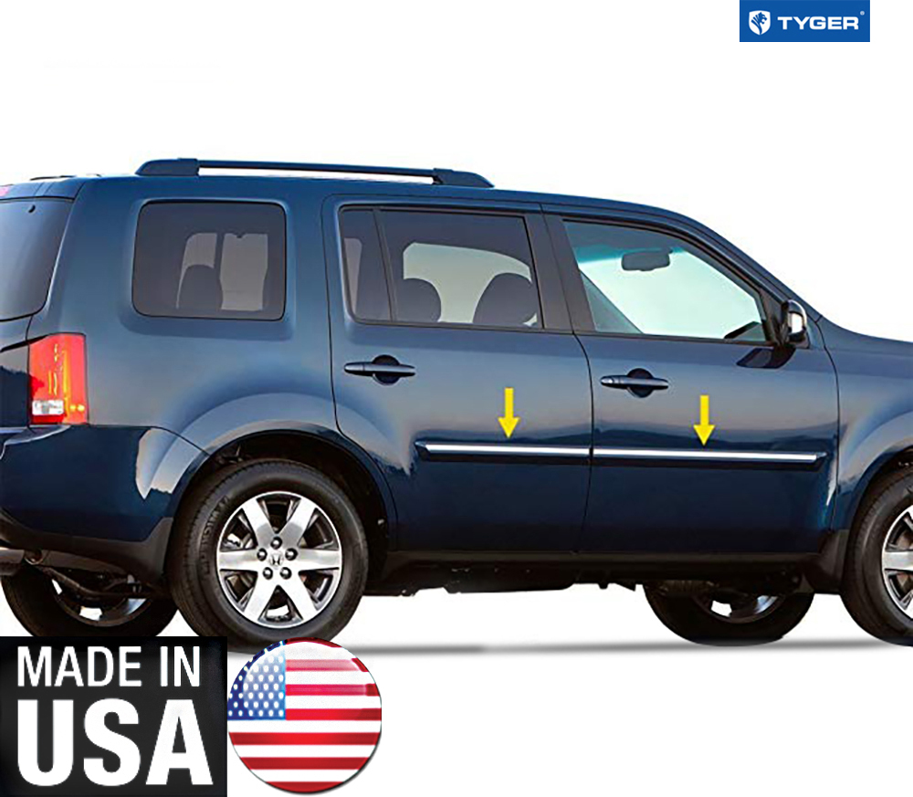 TYGER For 0916 Honda Pilot Body Side Molding Trim 5/8